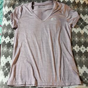Under Armour Lavender V-Neck Tee